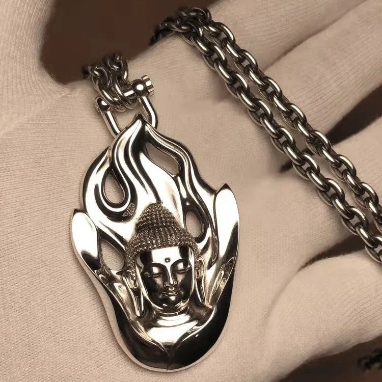 Flaming Buddha Amulet