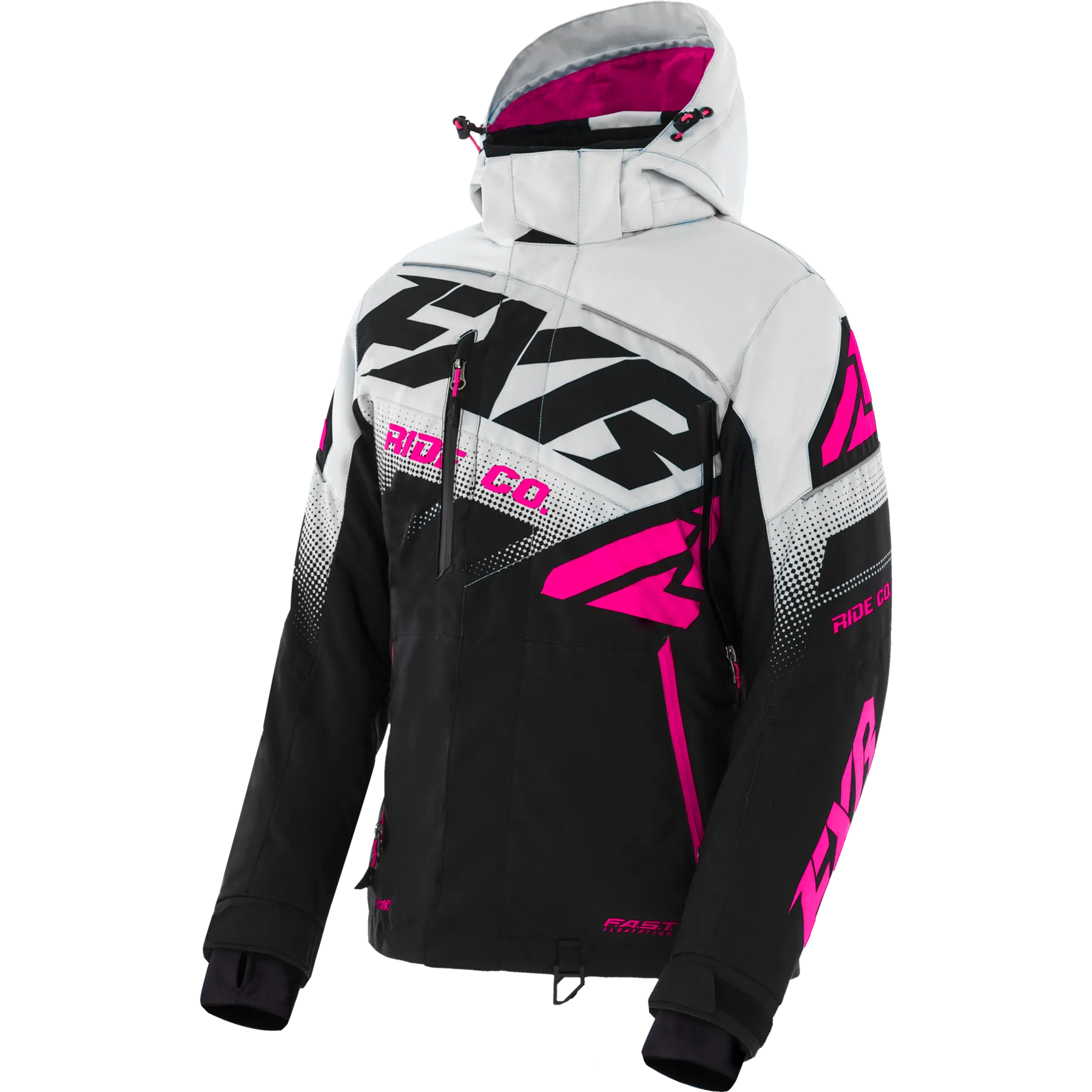 FXR Boost FX Womens Jacket Black/White/Fuchsia