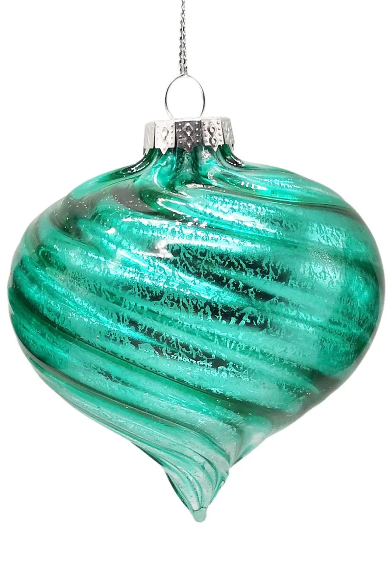 Glass Baubles, Dark Teal