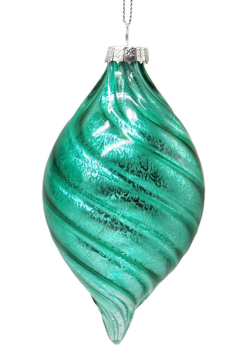 Glass Baubles, Dark Teal