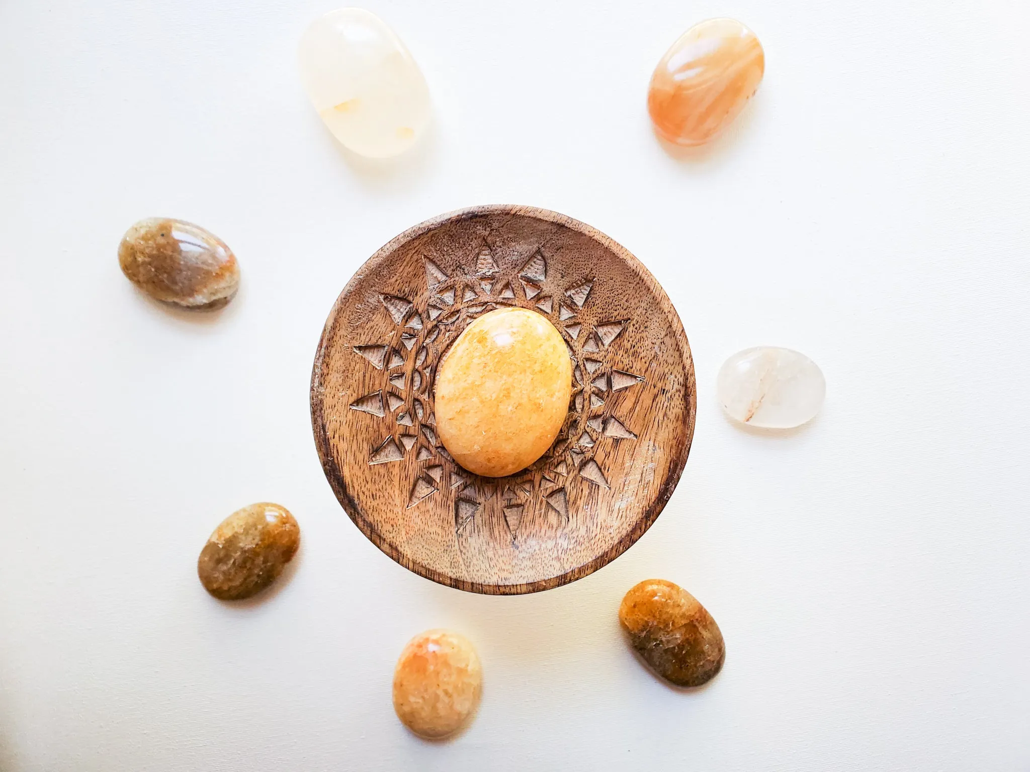 Golden Healer Palm Stone