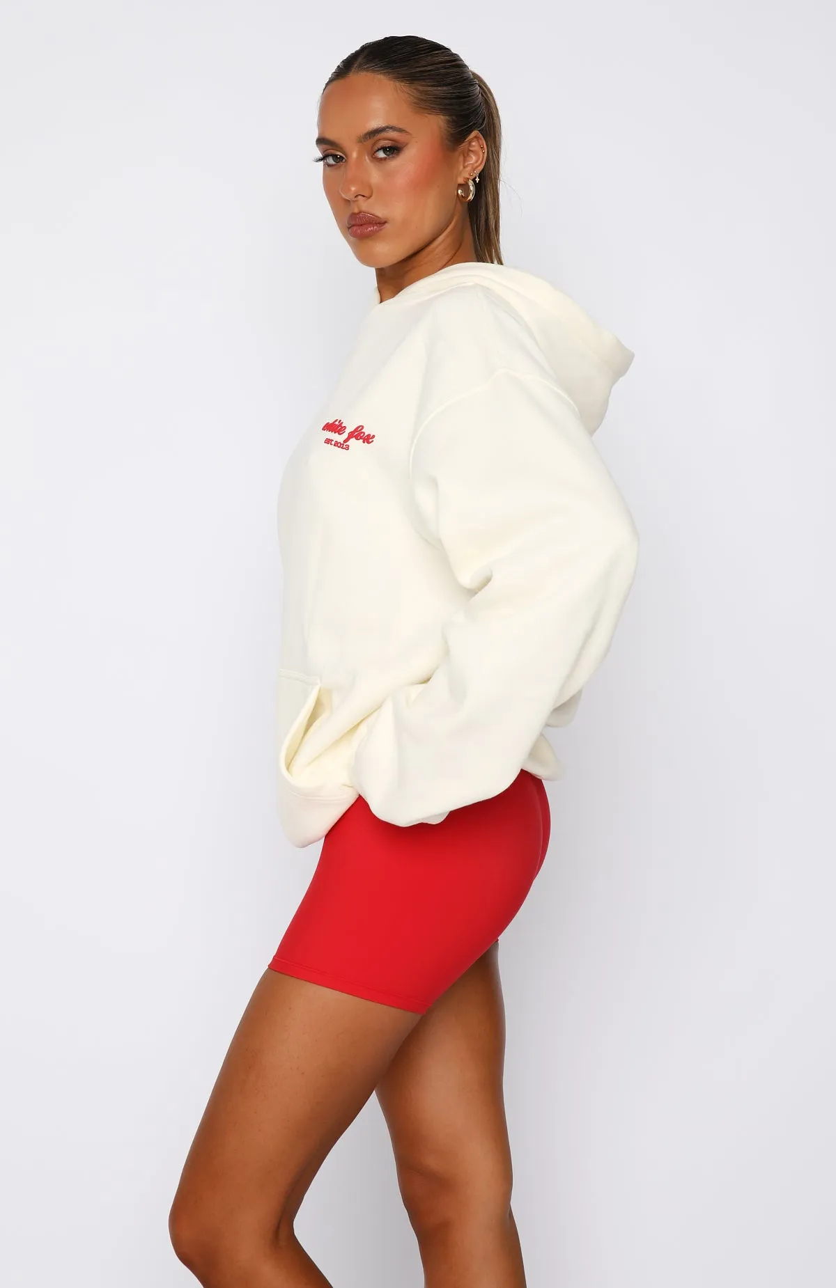 Good Things Are Coming Oversized Hoodie Cream