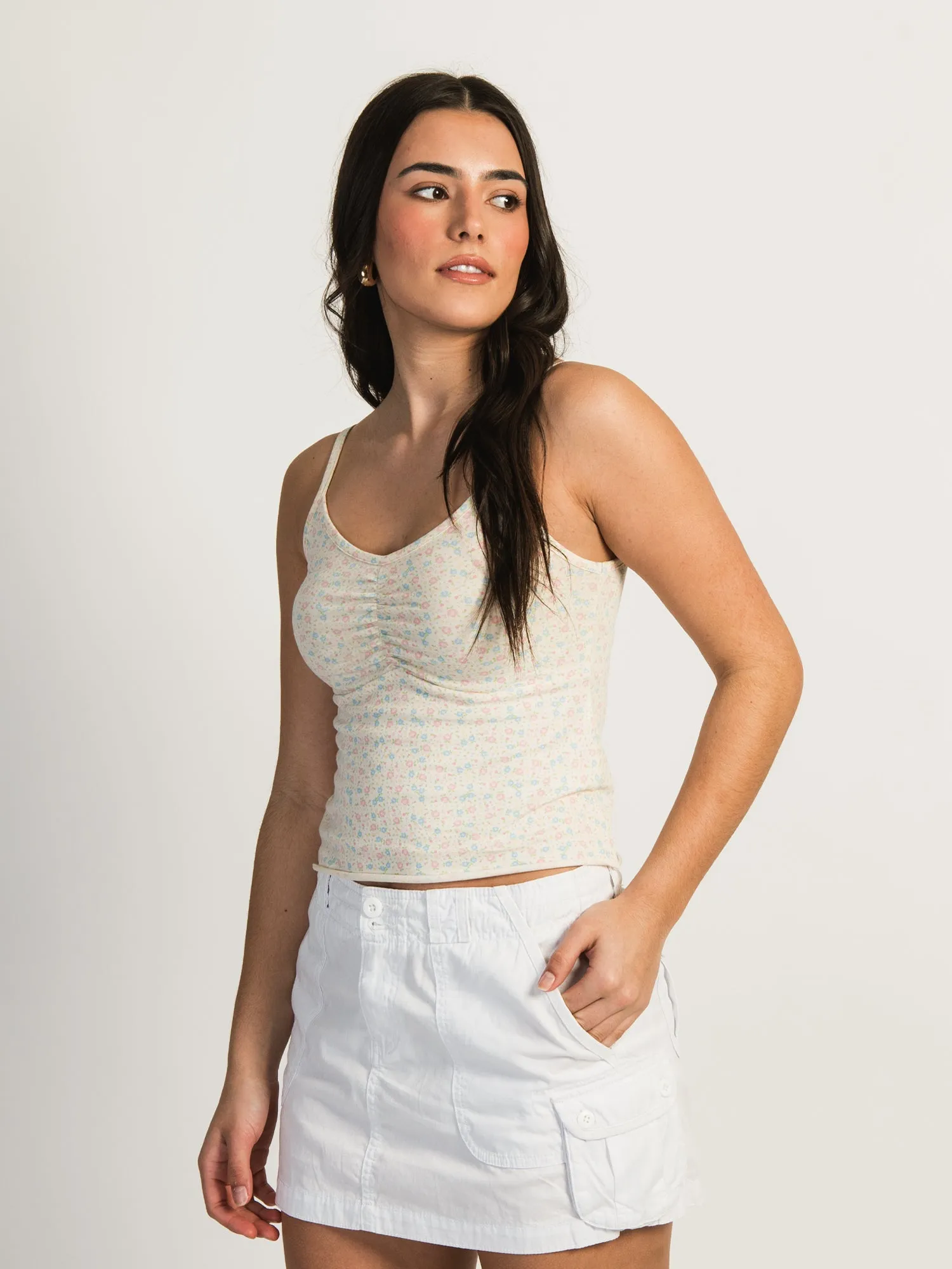 HARLOW ABBY DITSY TANK TOP - CREAM