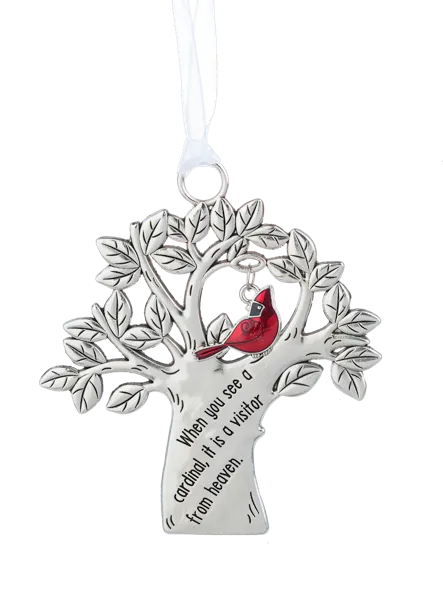 Heavenly Visitor Cardinal Tree Ornament - Symbol of Spiritual Connection