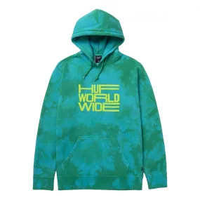 HUF BROADCAST TIEDYE P/O HOODIE-BLUE