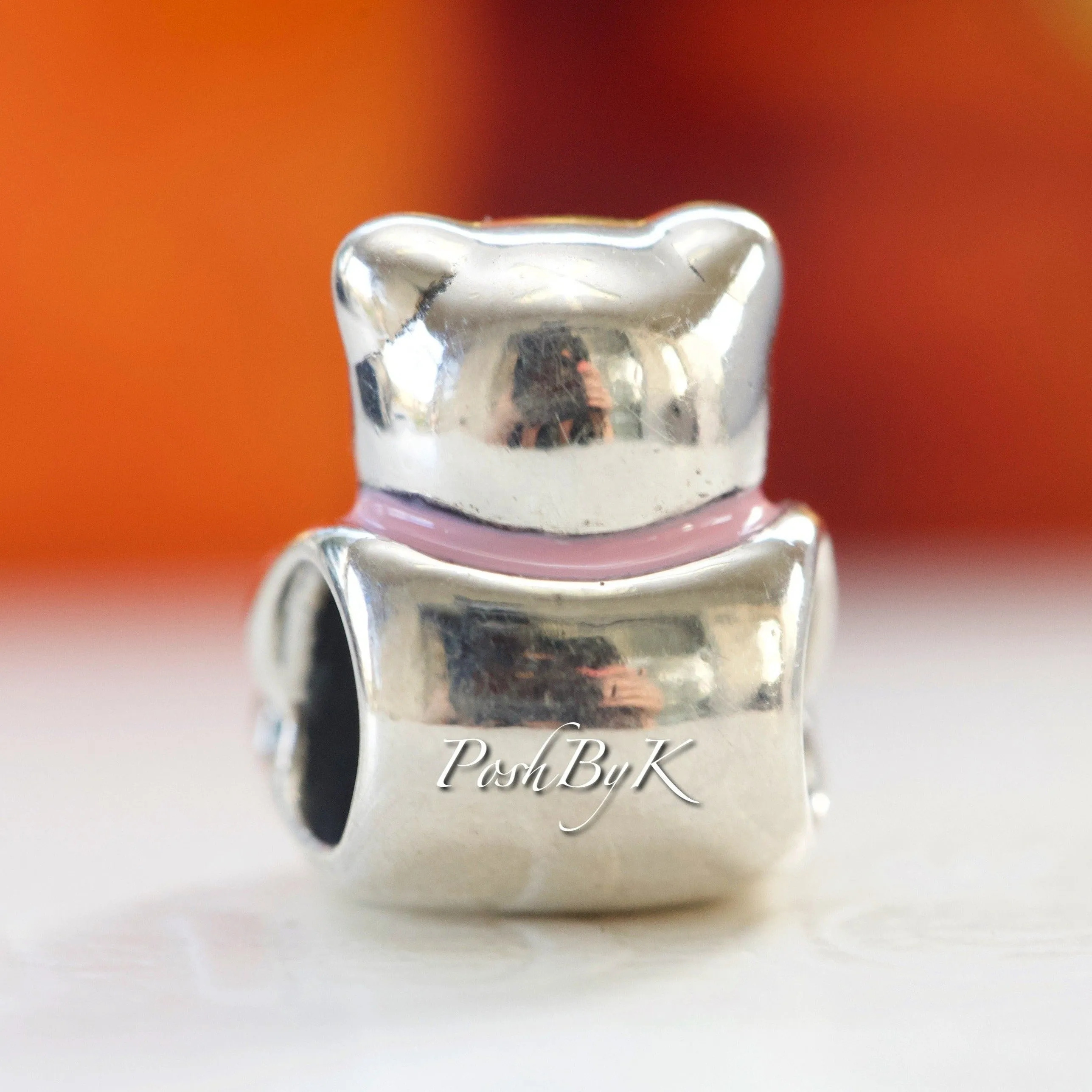 It's A GirlTeddy Bear Bead Charm 791124EN24