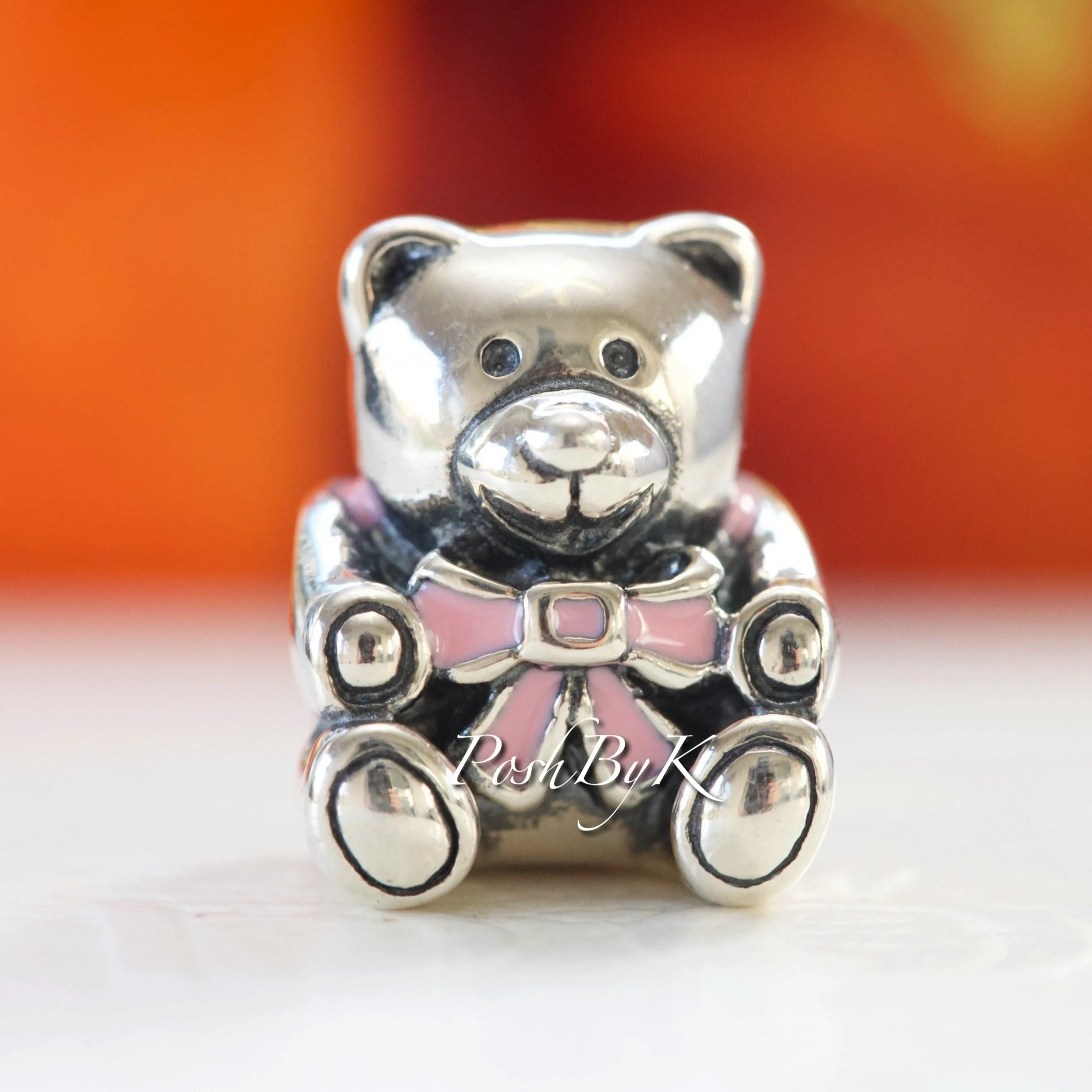 It's A GirlTeddy Bear Bead Charm 791124EN24