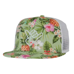 Keep It Tropical Trucker Hat Flat