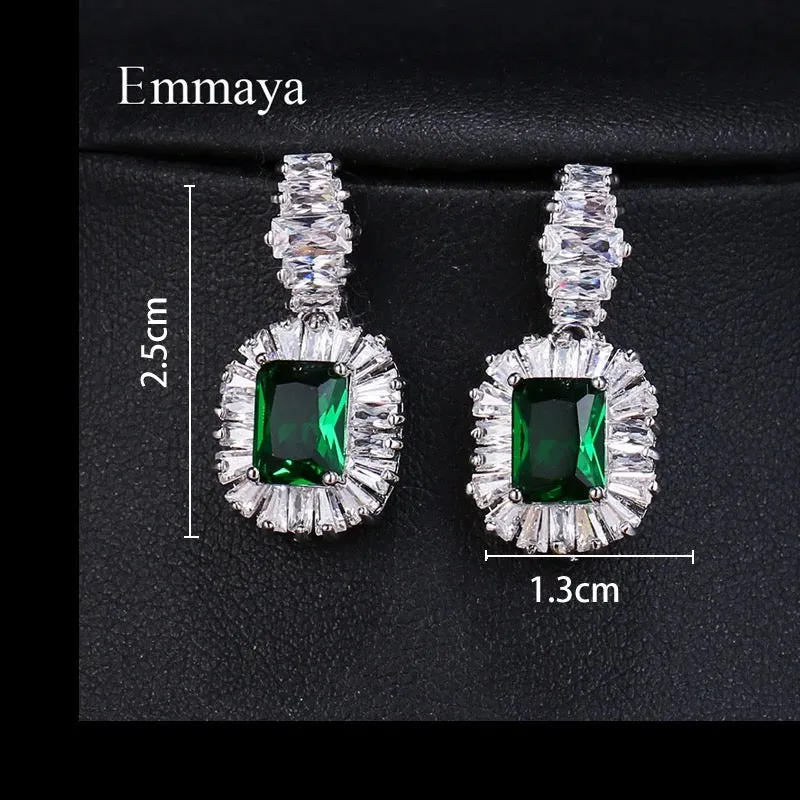 Large Sparkling Big Zircon Crystal Earrings For Girls Wedding X3639884