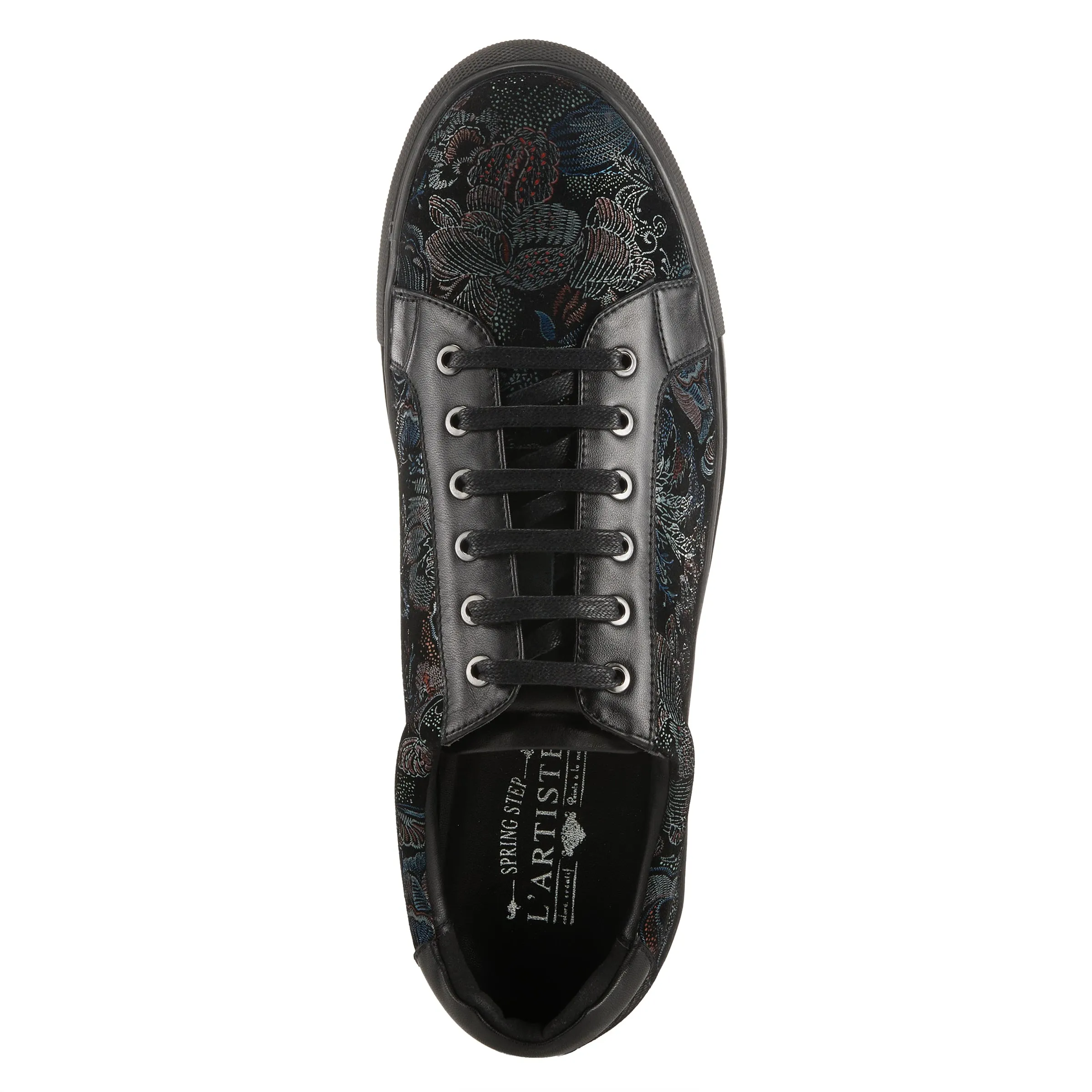 L'ARTISTE MEN ANDER-FLORAL LACE-UP SNEAKER