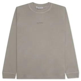 Logo L/S T-Shirt - Oyster Grey