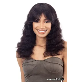 LOOSE DEEP CURTAIN BANG | Shake-N-Go Girl Friend Virgin Human Hair Wig