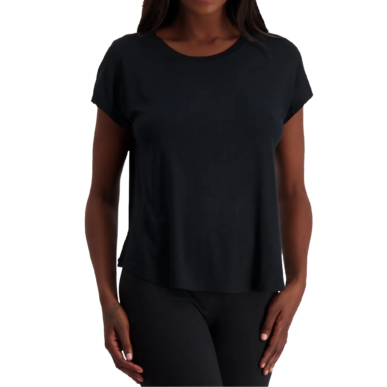 Loose Fit Tee | Super Soft Viscose | Black