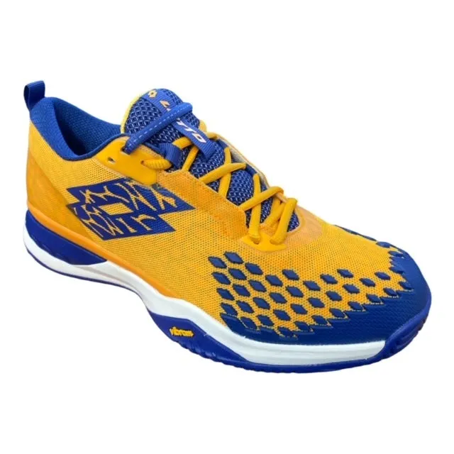 Lotto men's tennis shoe Raptor Hyperpulse 100 Speed 215623 8SO blue-saffron 