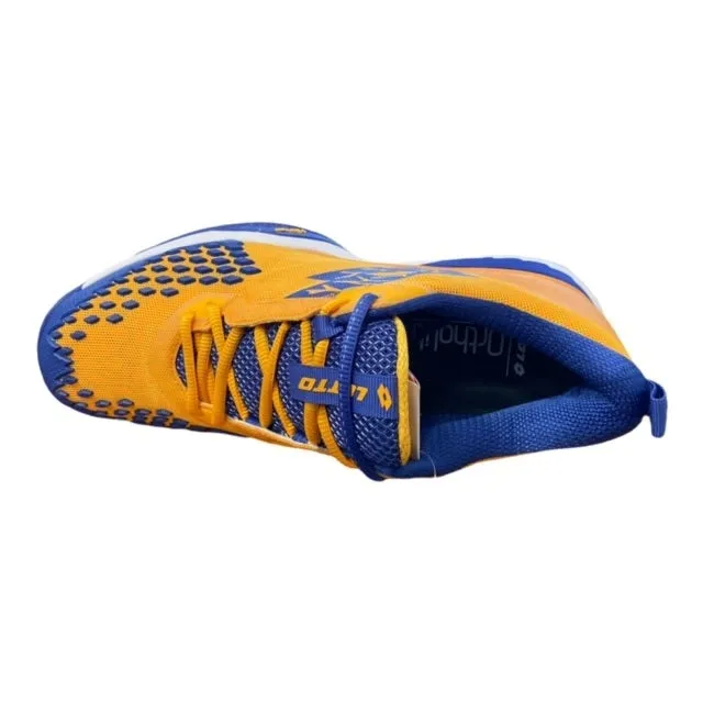 Lotto men's tennis shoe Raptor Hyperpulse 100 Speed 215623 8SO blue-saffron 