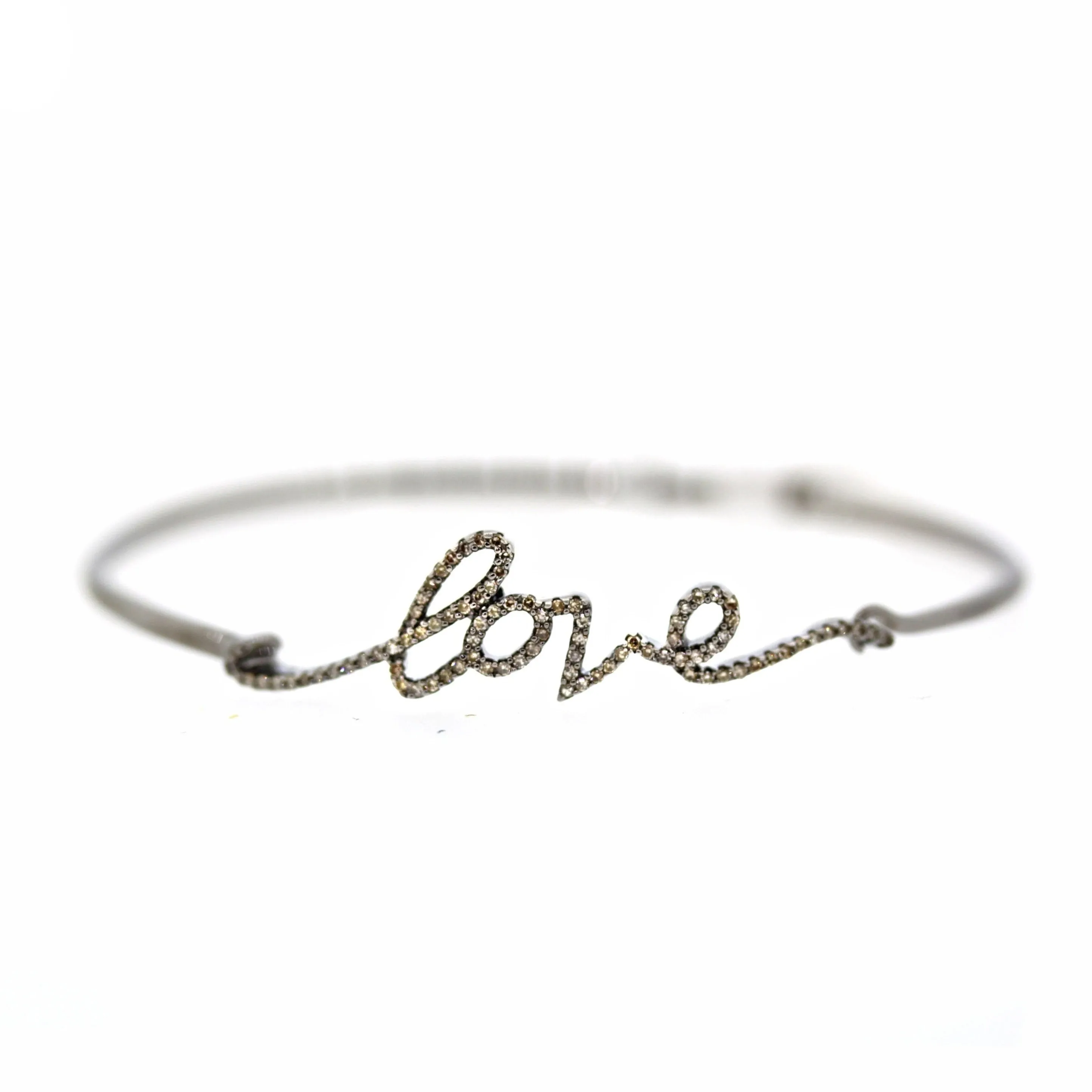 LOVE Hook Closure Diamond Bracelet