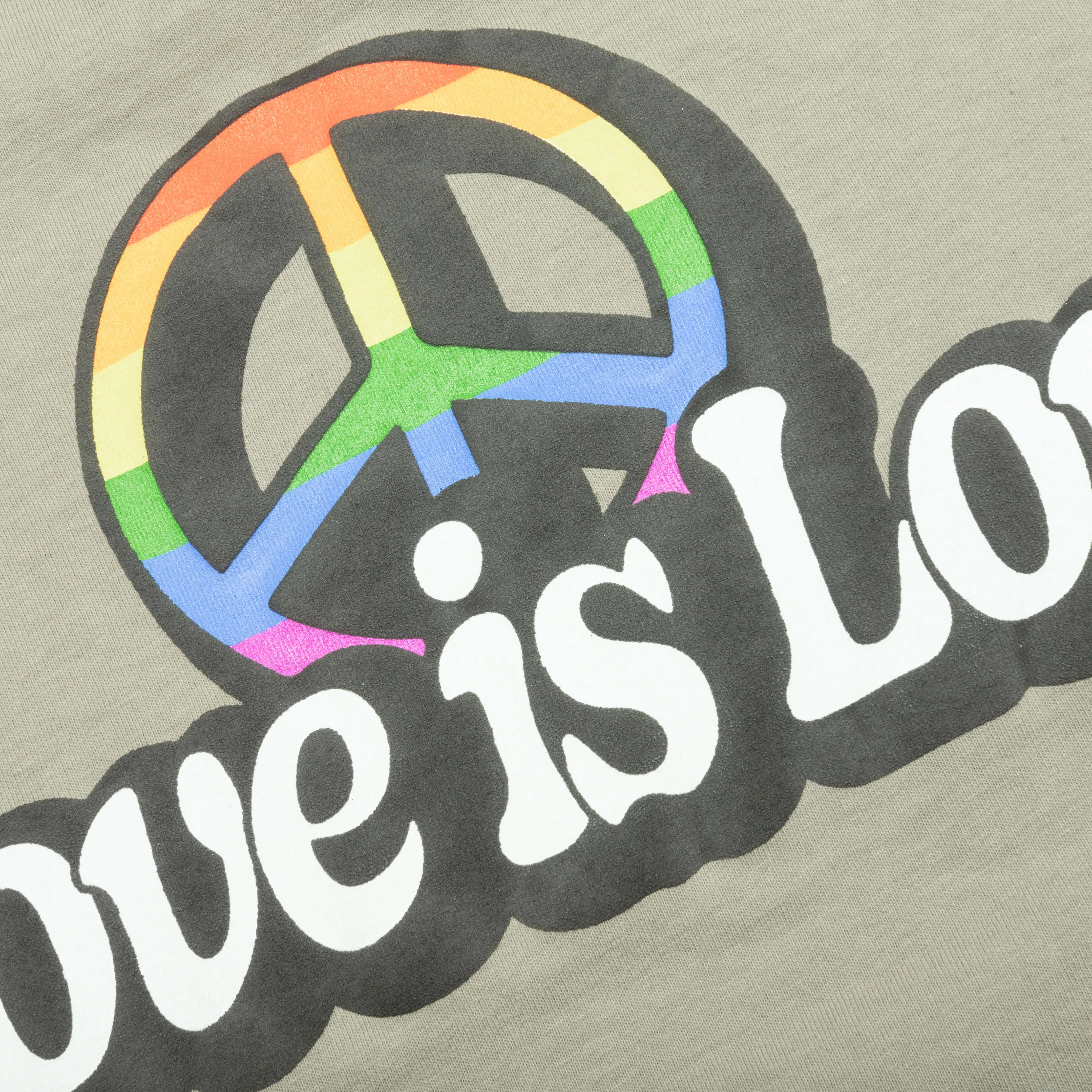 Love is Love Tee - Oil Green