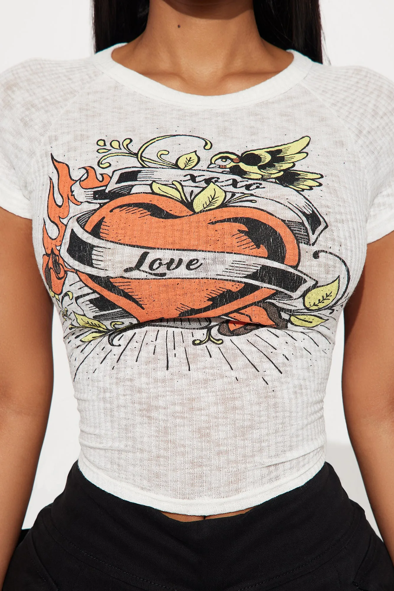 Loving On Me Fitted Tee - Ivory