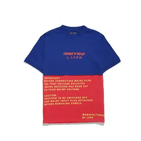 LYPH LONGBEACH T-SHIRT -PINK / BLUE