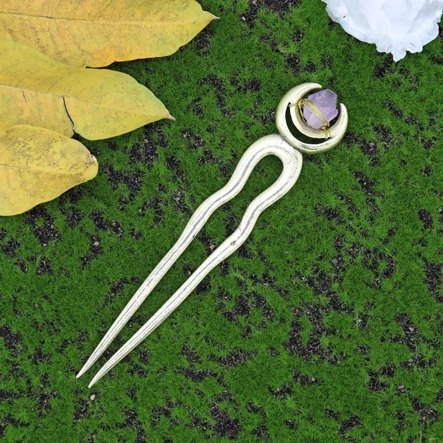 Magical Crescent Moon Hair Stick