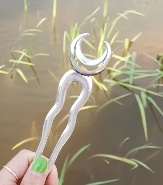 Magical Crescent Moon Hair Stick