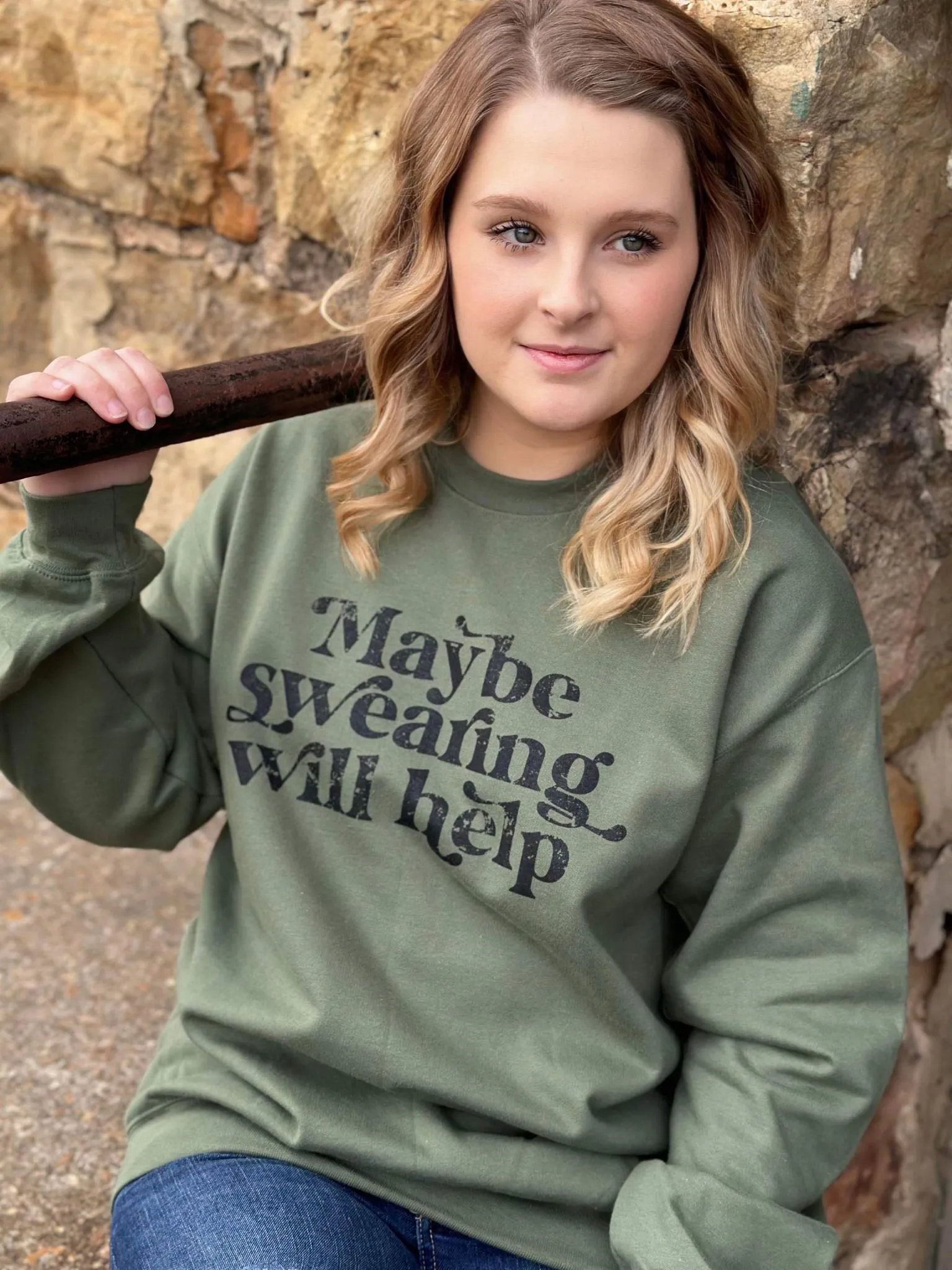 Maybe Swearing Will Help Sweatshirt