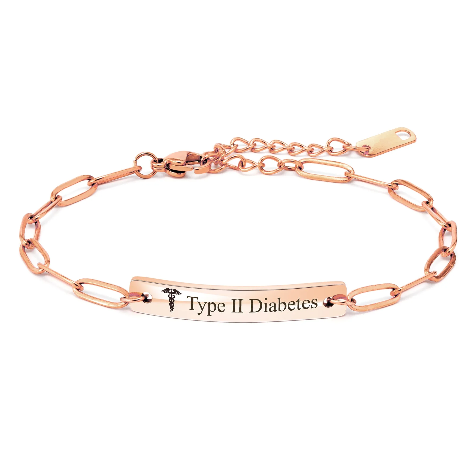 Medical ID Paperclip Bracelet