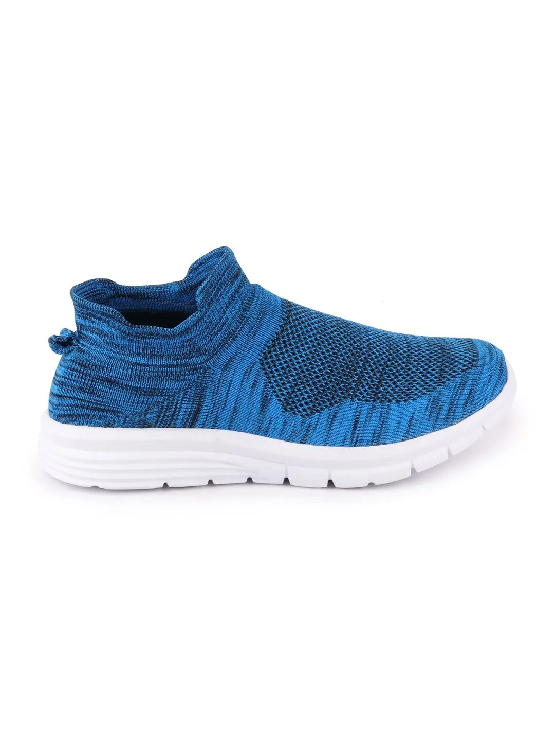 Men Sky Blue Sports Slip-On Walking Shoes