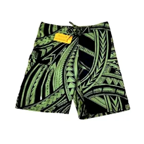 Men’s Green Tribal Board Shorts