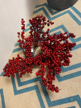 Mini Red and Burgundy Berry Wreath