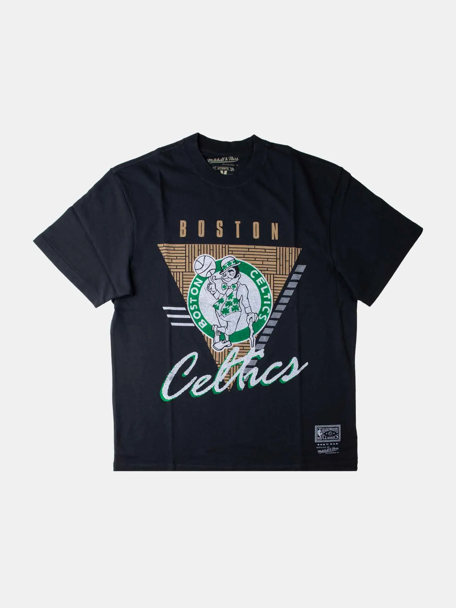 Mitchell & Ness Boston Celtics Tri Logo Tee - Black