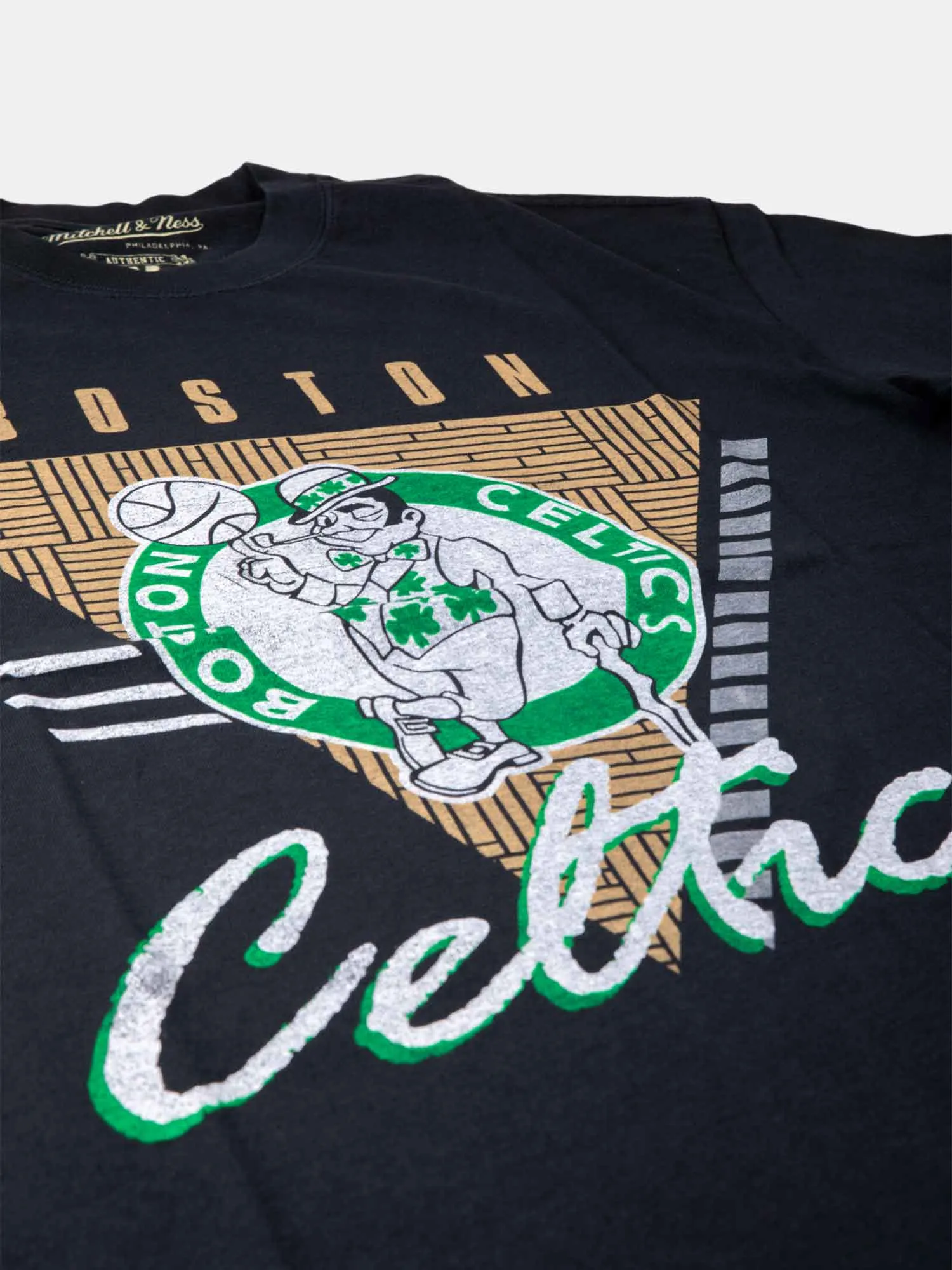 Mitchell & Ness Boston Celtics Tri Logo Tee - Black