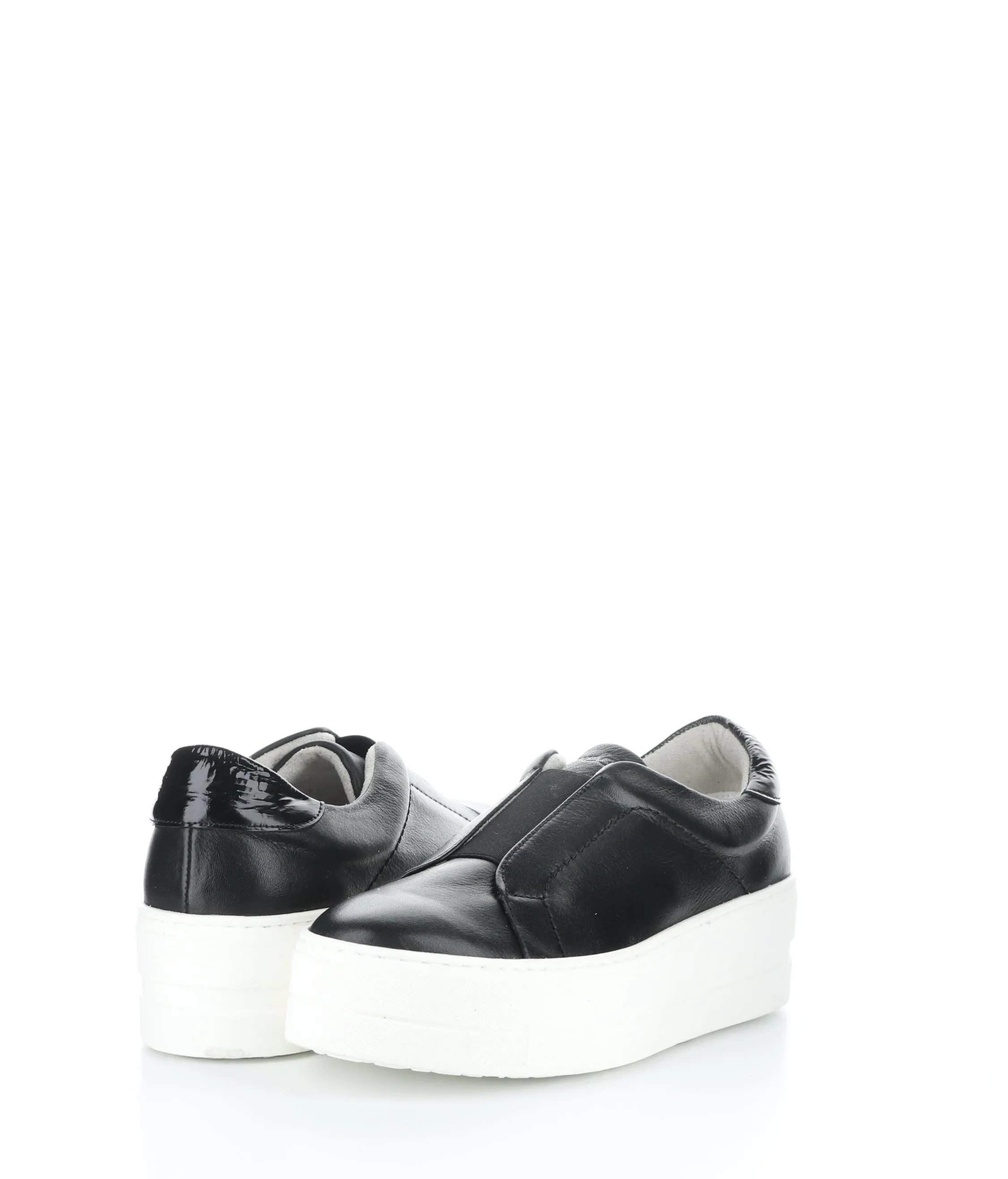 MONA BLACK Elasticated Shoes