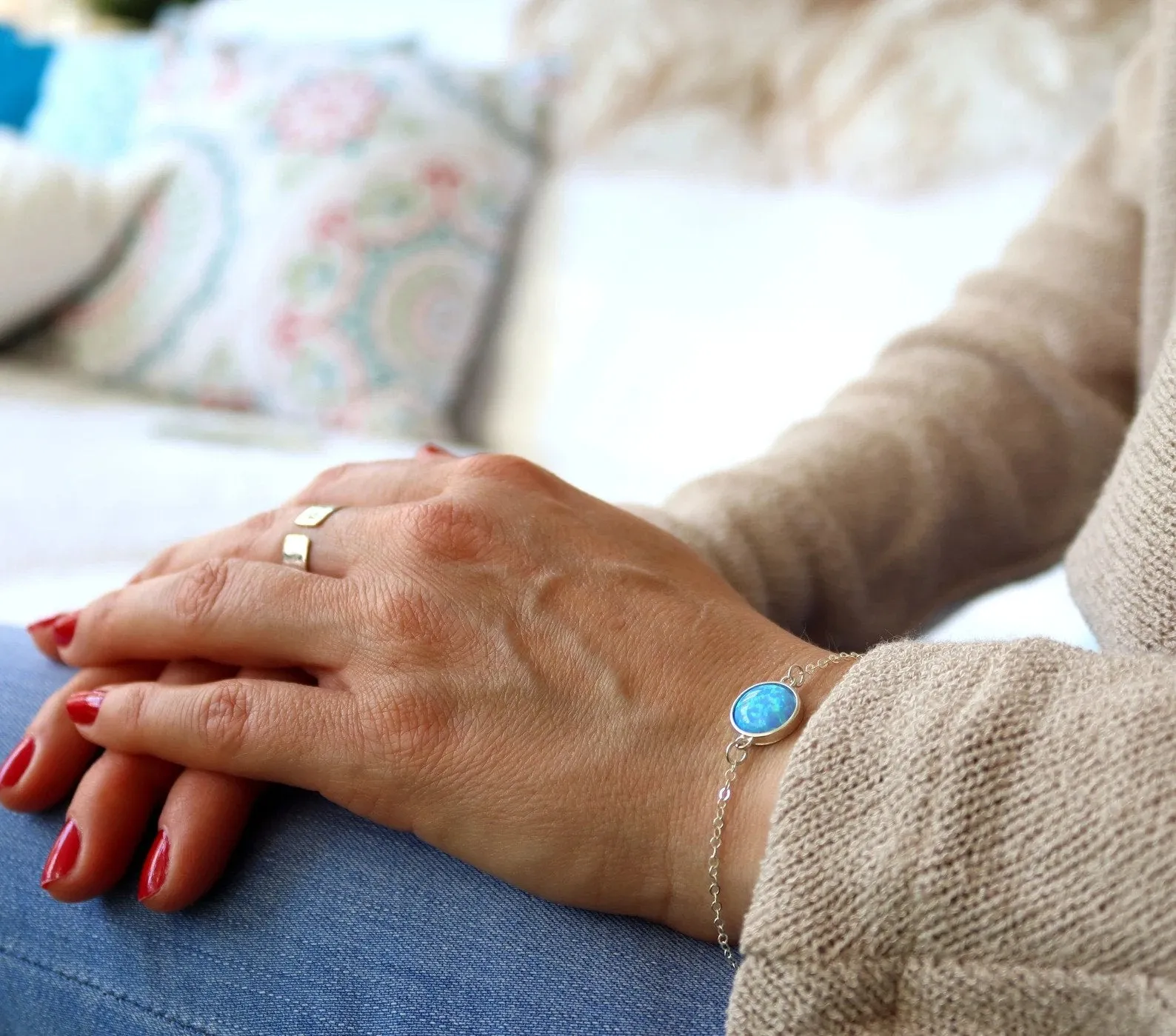 Moonstone Gemstone Bracelet - Christmas Gift For her