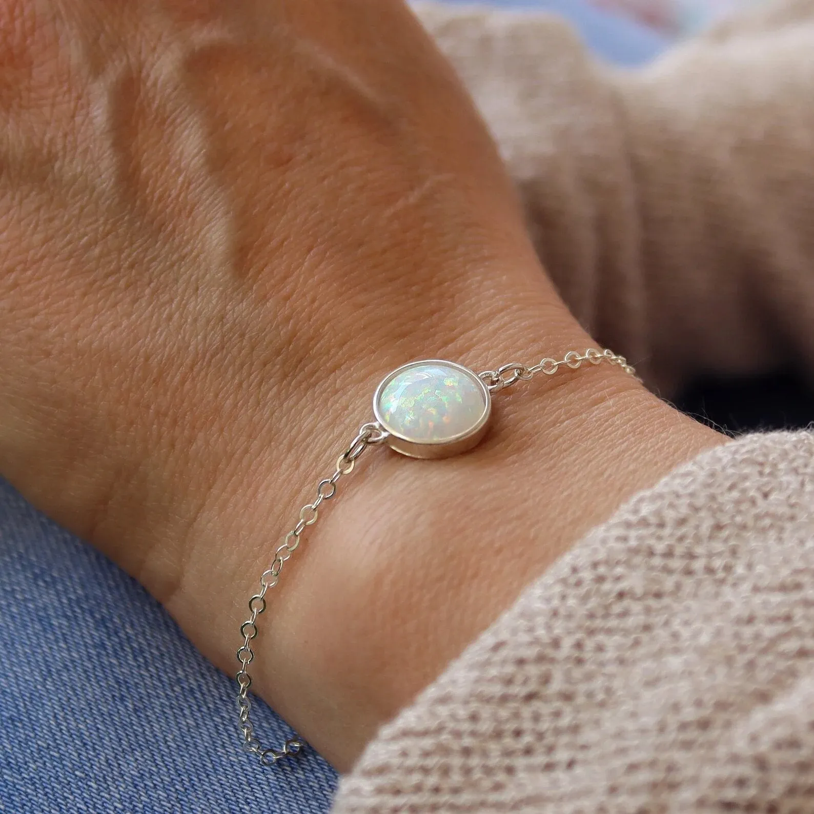 Moonstone Gemstone Bracelet - Christmas Gift For her