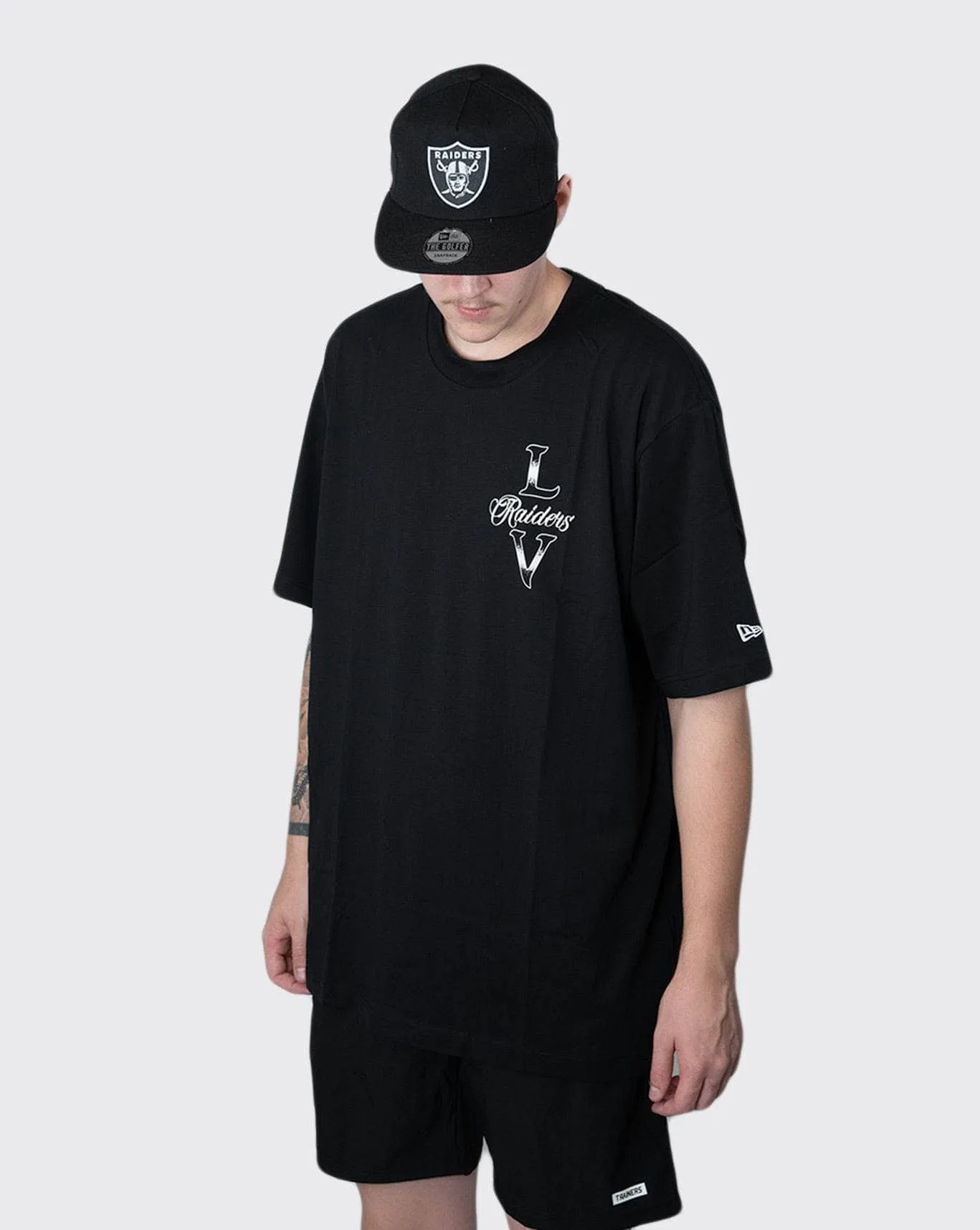 new era las vegas raiders oversized tee