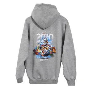 NEW Men's Walt Disney World Gray Graphic Full Zip Hoodie Sweatshirt - M