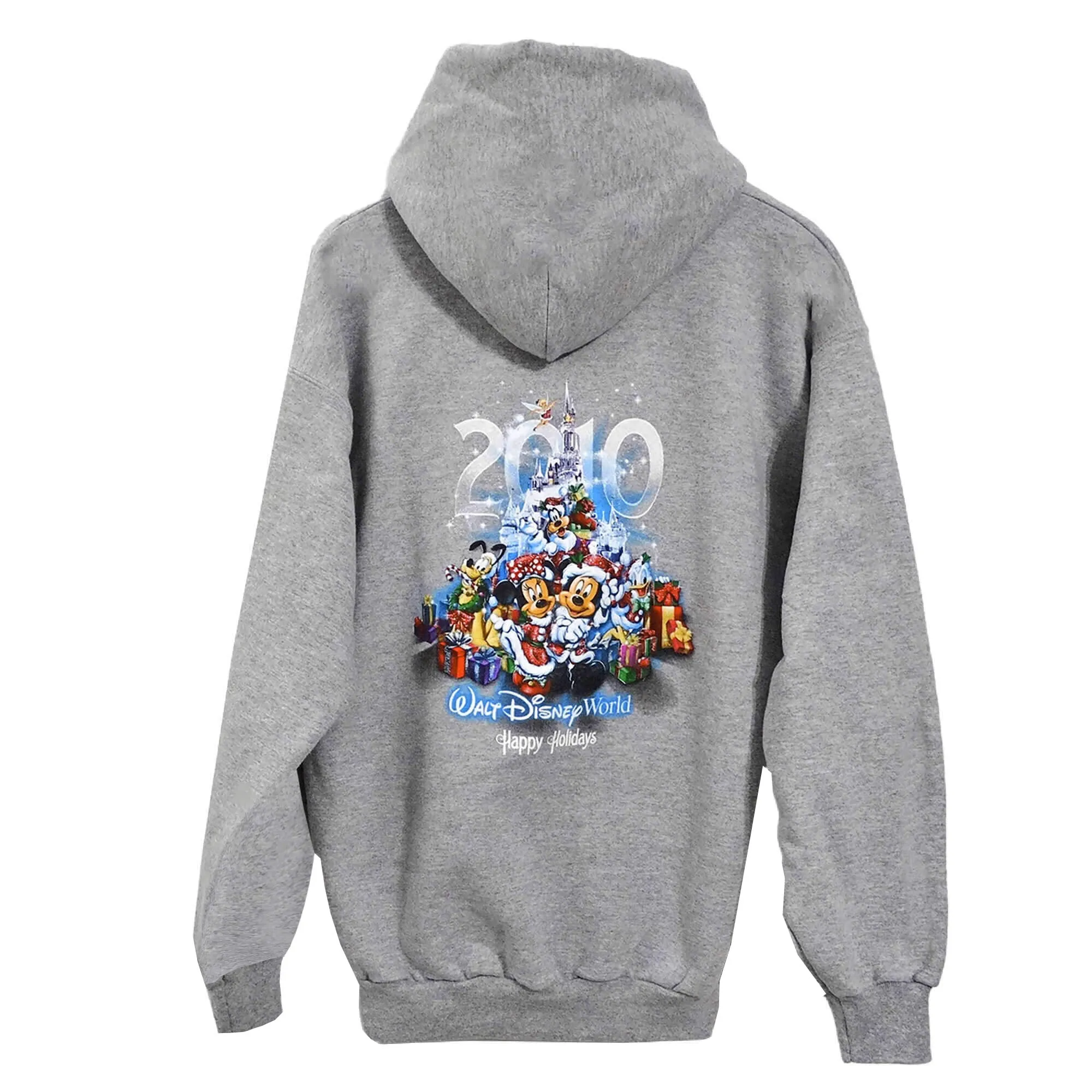 NEW Men's Walt Disney World Gray Graphic Full Zip Hoodie Sweatshirt - M