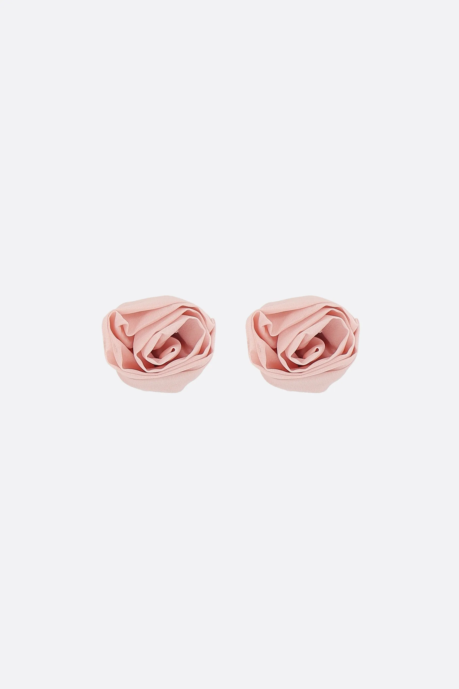 nylon rose stud earrings