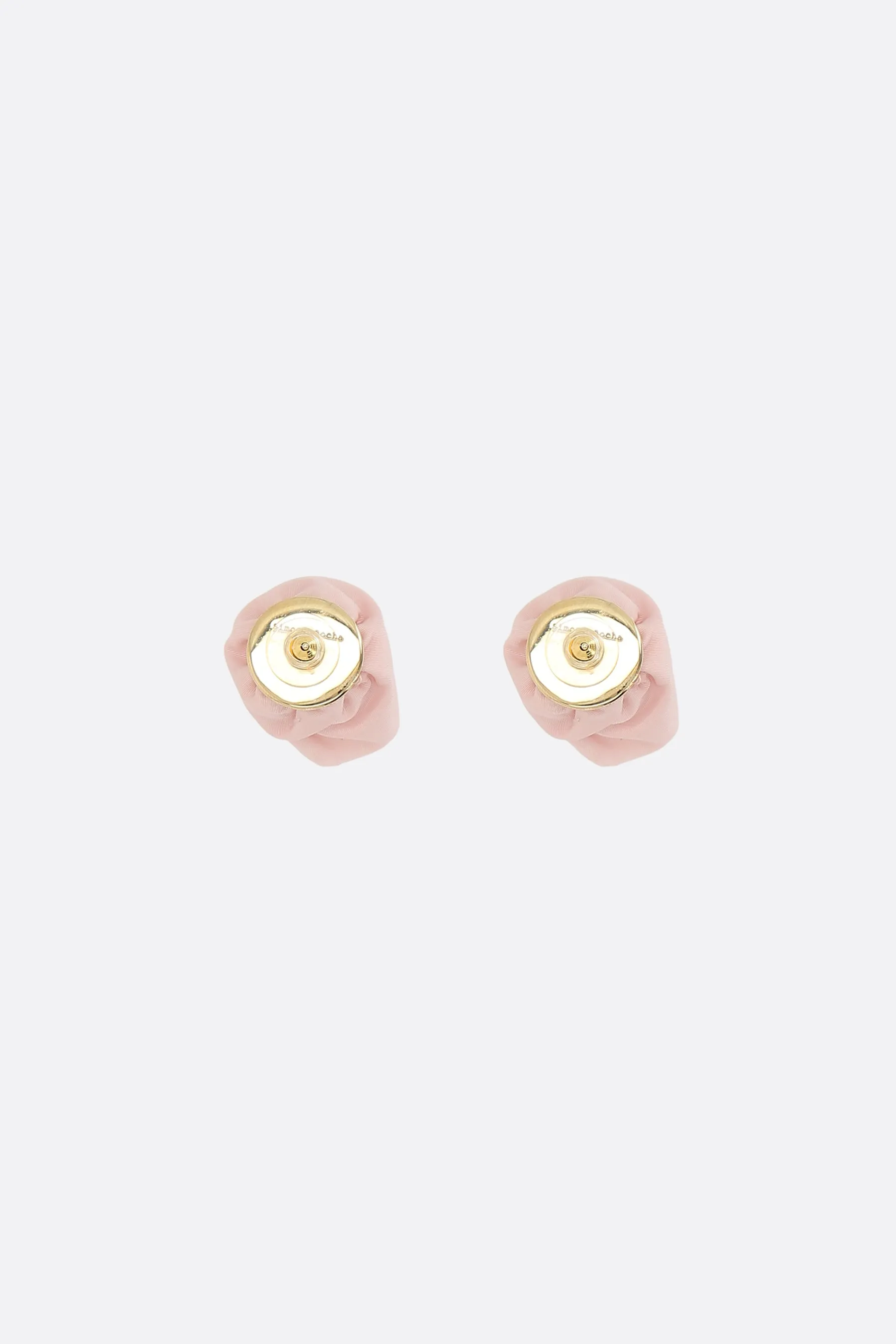 nylon rose stud earrings