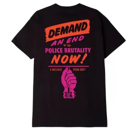 Obey End Police Brutality short sleeve T-Shirt 165263408 black