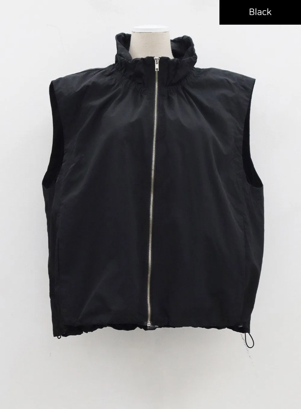 Oversized Zip-Up Vest Unisex CJ330