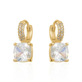 PAVE CRYSTAL EARRINGS