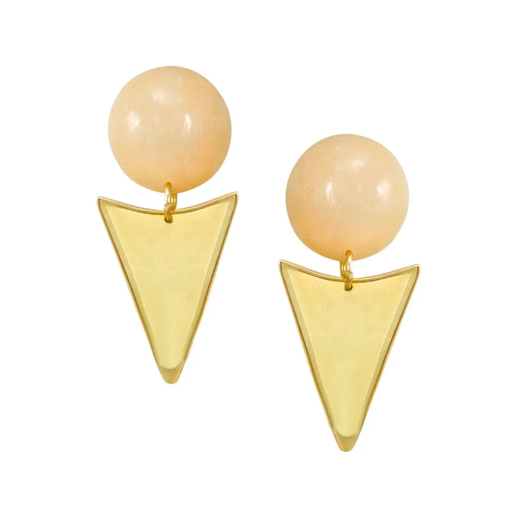 Pyramid Post Earrings