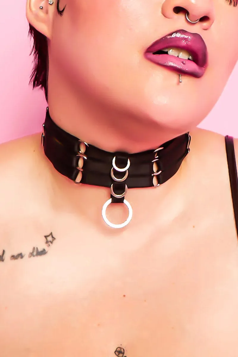 Rolling Halo Choker - Black