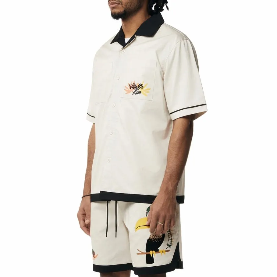 Smoke Rise Toucan Resort Polished Twill Set (Chalk)