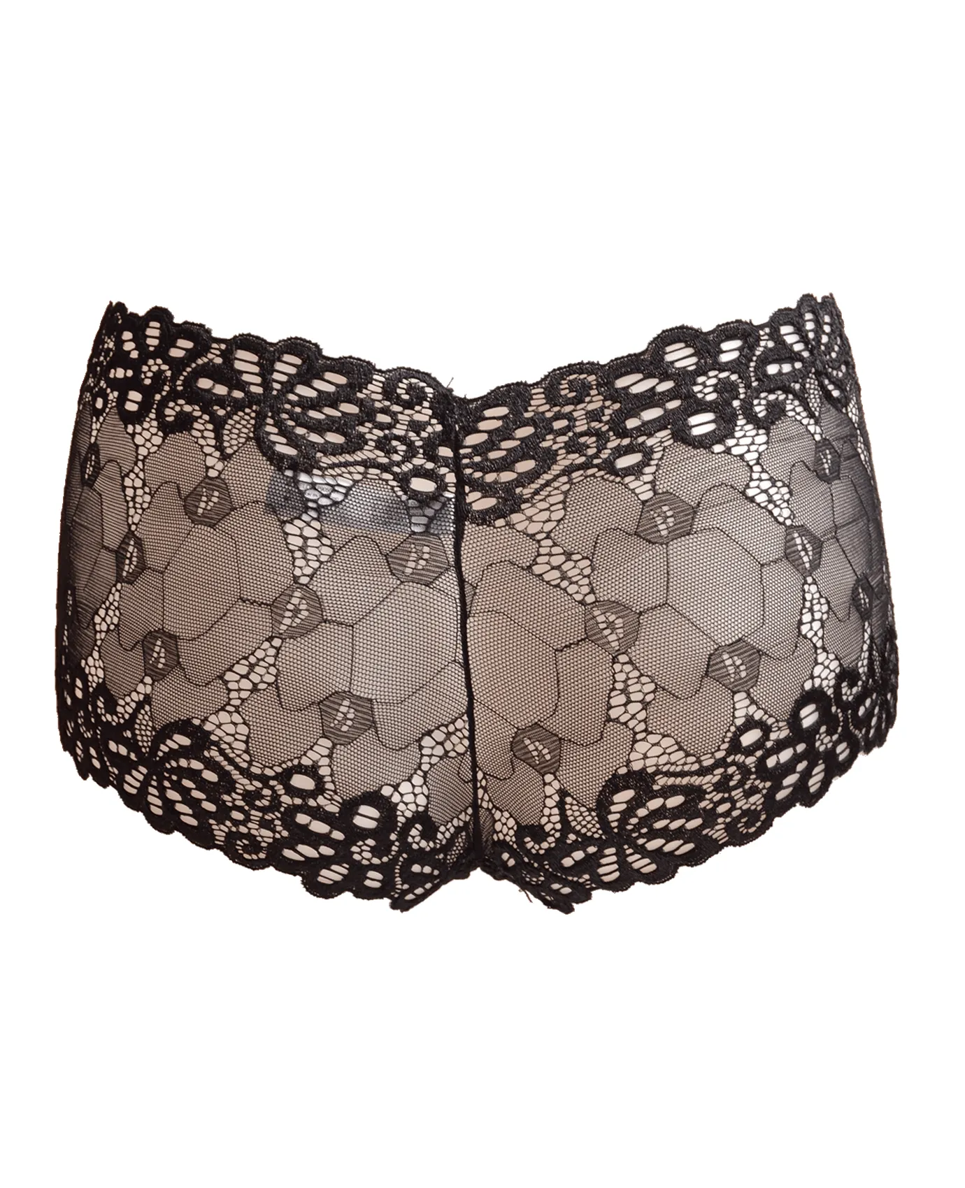 Sofra Delicate Floral Lace Boy Short