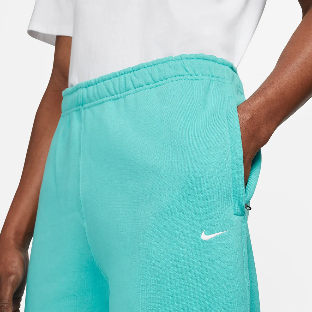 SOLOSWOOSH HW BB PANT WASHED TEAL WHITE