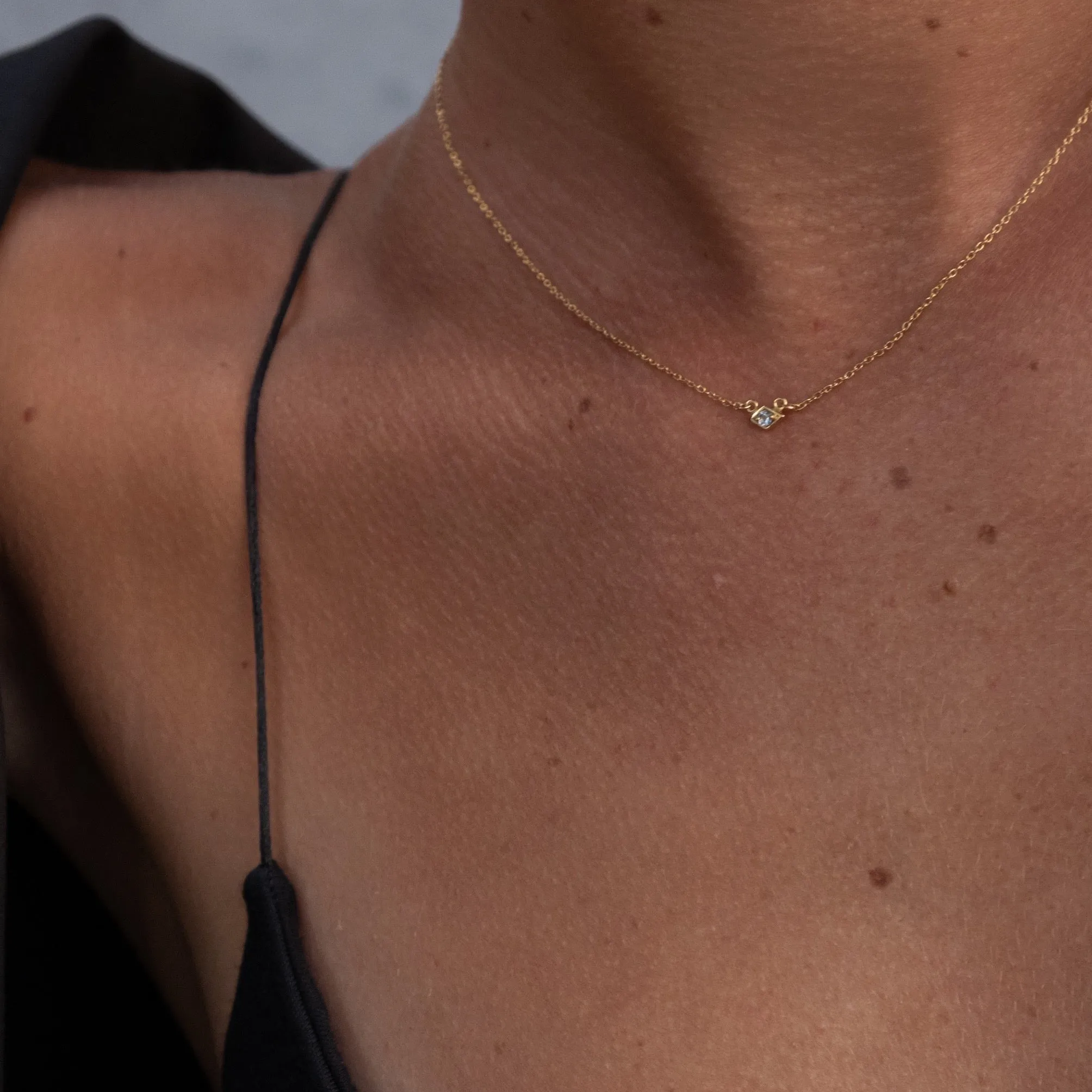 Superfine / Necklace / Keepsake / Rose Quartz   Gold