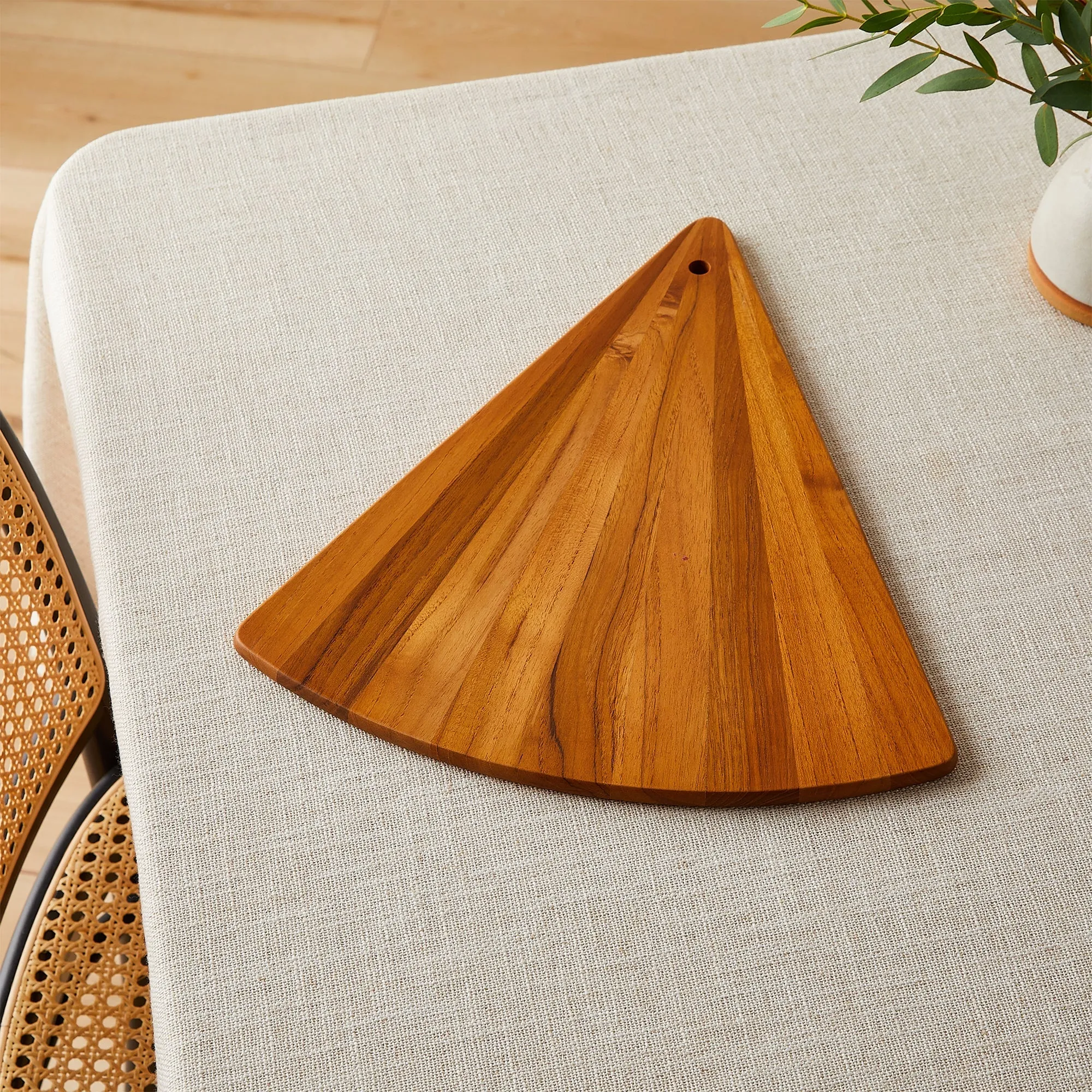 Teak Fan Serving Board, Large